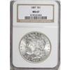 Image 1 : 1887 $1 MS67 NGC
