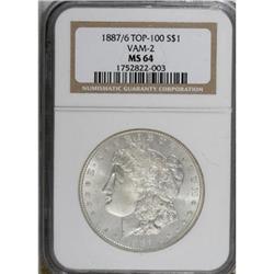 1887/6 $1 MS64 NGC