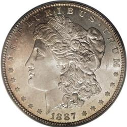 1887/6 $1 MS65 PCGS