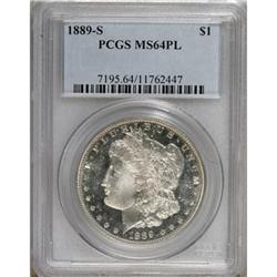 1889-S $1 MS64 Prooflike PCGS