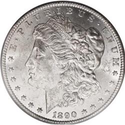 1890-CC $1 Tail Bar MS63 PCGS