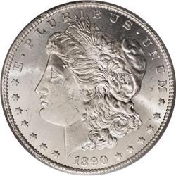 1890-CC $1 Tail Bar MS63 PCGS