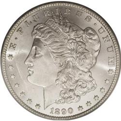 1890-CC $1 Tail Bar MS64 PCGS