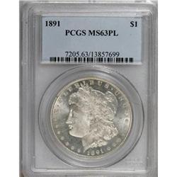 1891 $1 MS63 Prooflike PCGS