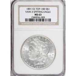 1891-CC $1 MS63 NGC