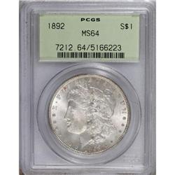 1892 $1 MS64 PCGS