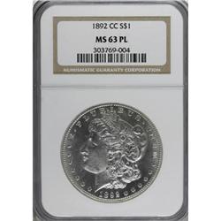 1892-CC $1 MS63 Prooflike NGC