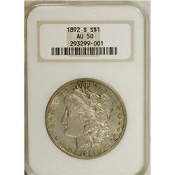 1892-S $1 AU50 NGC