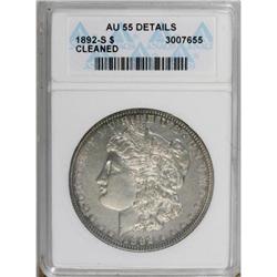 1892-S $1 AU55 Details ANACS