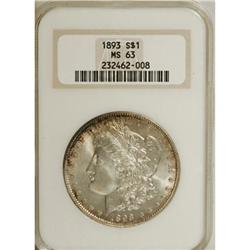 1893 $1 MS63 NGC