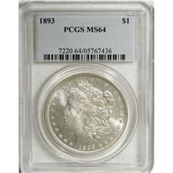 1893 $1 MS64 PCGS