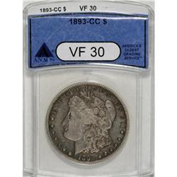 1893-CC $1 VF30 ANACS