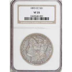 1893-CC $1 VF35 NGC