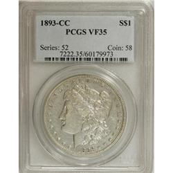 1893-CC $1 VF35 PCGS