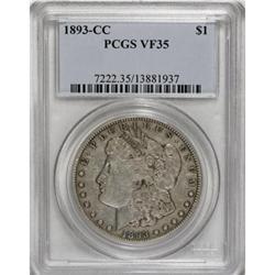 1893-CC $1 VF35 PCGS