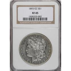 1893-CC $1 XF45 NGC