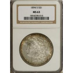 1894-S $1 MS63 NGC