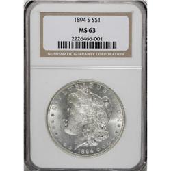 1894-S $1 MS63 NGC