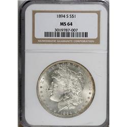 1894-S $1 MS64 NGC
