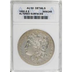 1895-S $1 AU50 Details ANACS