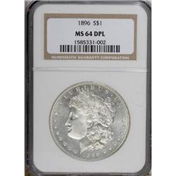 1896 $1 MS64 Deep Mirror Prooflike NGC