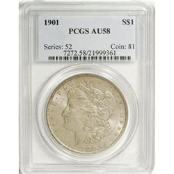 1901 $1 AU58 PCGS