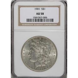 1901 $1 AU58 NGC