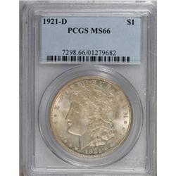 1921-D $1 MS66 PCGS
