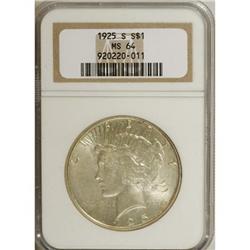 1925-S $1 MS64 NGC