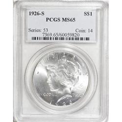 1926-S $1 MS65 PCGS