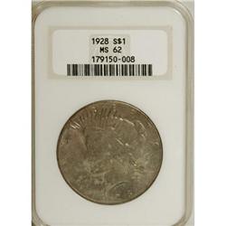 1928 $1 MS62 NGC