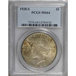 1928-S $1 MS64 PCGS