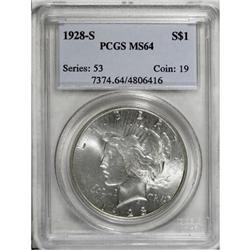 1928-S $1 MS64 PCGS