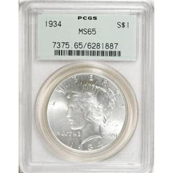 1934 $1 MS65 PCGS