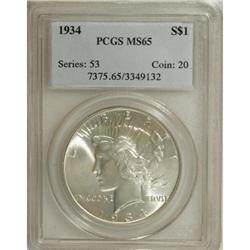 1934 $1 MS65 PCGS