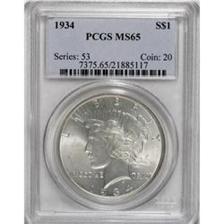 1934 $1 MS65 PCGS
