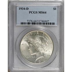 1934-D $1 MS64 PCGS