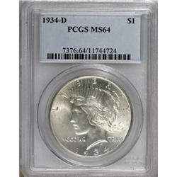 1934-D $1 MS64 PCGS
