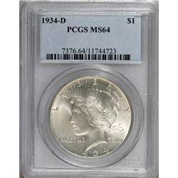 1934-D $1 MS64 PCGS