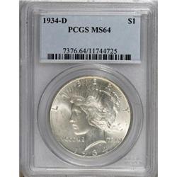 1934-D $1 MS64 PCGS