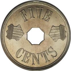 1884 5C Five Cents, Judd-1724, Pollock-1934, Low