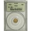 1852 50C Liberty Round 50 Cents, BG-401, R.3,