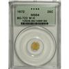 Image 3 : 1872 Washington 25 Cents BG-722 MS64 PCGS