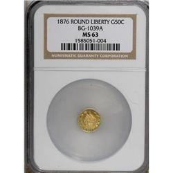 1876 50C BG-1039A, High R.6, MS63 NGC