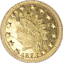 1874/3 50C Indian Round 50 Cents, BG-1052, High