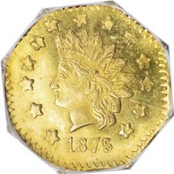 1875 $1 BG-1127 MS65 NGC