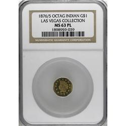 1876/5 $1 Indian Octagonal 1 Dollar, BG-1128,