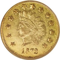 1872 $1 Indian Round 1 Dollar, BG-1207, R.4,