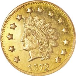 1872 $1 BG-1207 MS63 Prooflike NGC