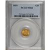 Image 1 : 1851 G$1 MS64 PCGS